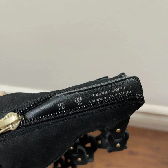 Sam Edelman Draper Cage Gladiator Black Sandals - Picture 13 of 14